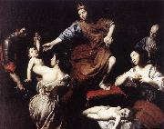 VALENTIN DE BOULOGNE The Judgment of Solomon  at oil painting reproduction